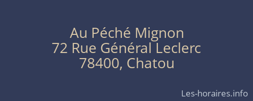 Au Péché Mignon