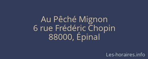 Au Pêché Mignon