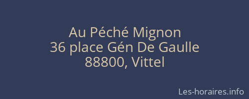 Au Péché Mignon