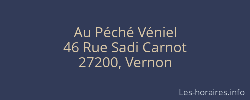 Au Péché Véniel