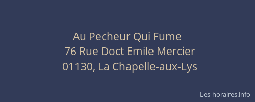 Au Pecheur Qui Fume