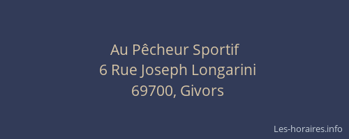 Au Pêcheur Sportif