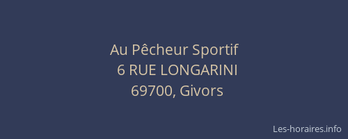 Au Pêcheur Sportif