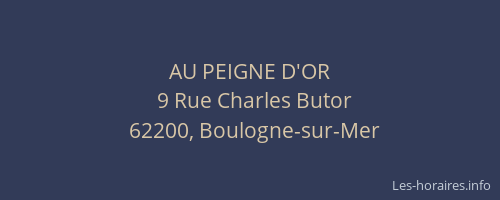 AU PEIGNE D'OR