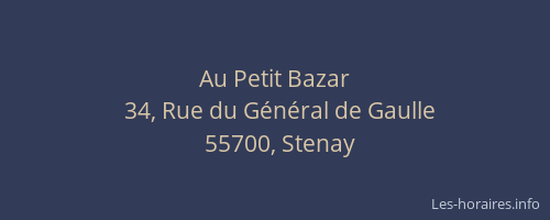 Au Petit Bazar
