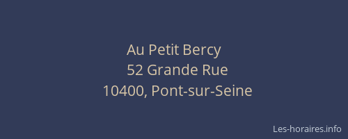 Au Petit Bercy