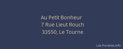 Au Petit Bonheur