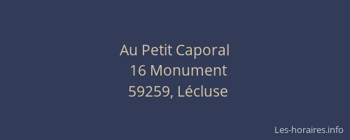 Au Petit Caporal
