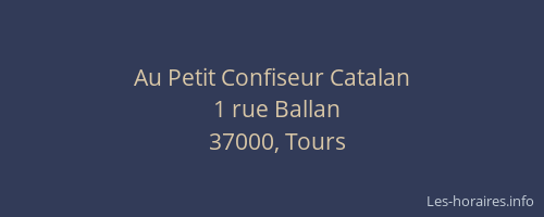 Au Petit Confiseur Catalan