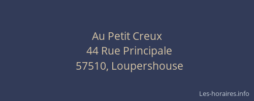 Au Petit Creux