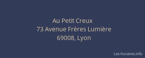 Au Petit Creux