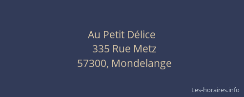 Au Petit D&eacute;lice