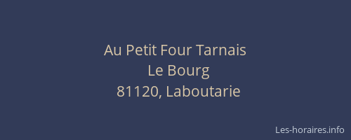 Au Petit Four Tarnais
