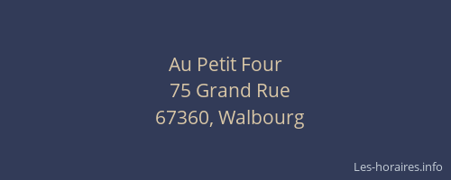 Au Petit Four