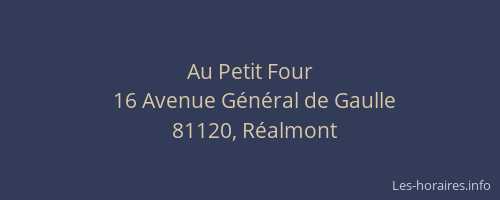 Au Petit Four