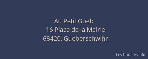 Au Petit Gueb