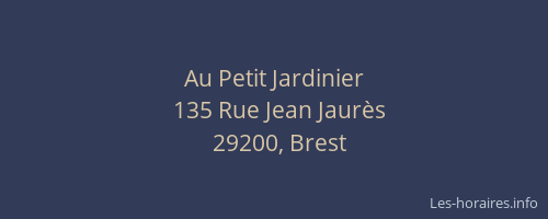 Au Petit Jardinier