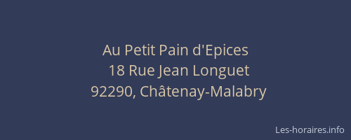 Au Petit Pain d'Epices