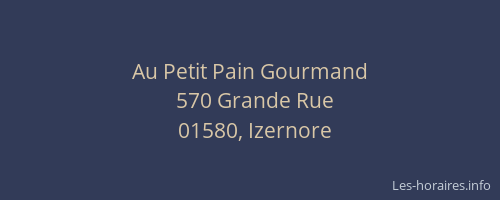 Au Petit Pain Gourmand