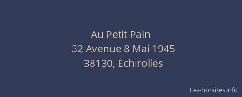 Au Petit Pain