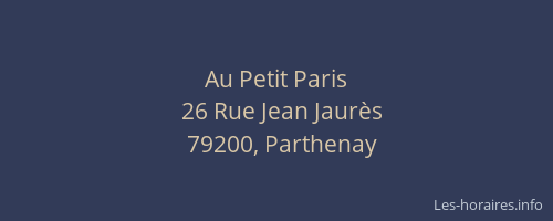 Au Petit Paris