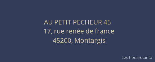 AU PETIT PECHEUR 45