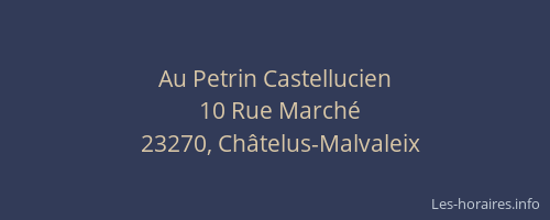 Au Petrin Castellucien