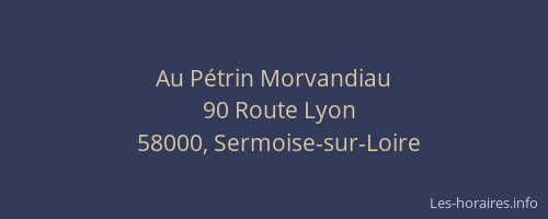 Au Pétrin Morvandiau