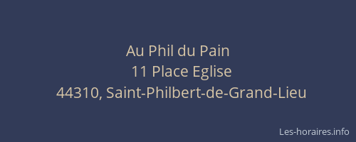 Au Phil du Pain