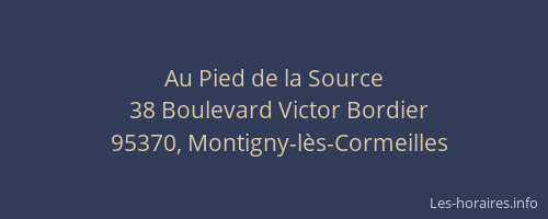 Au Pied de la Source