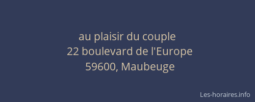 au plaisir du couple