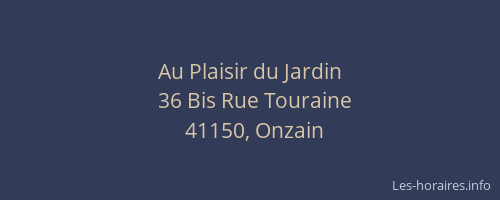 Au Plaisir du Jardin