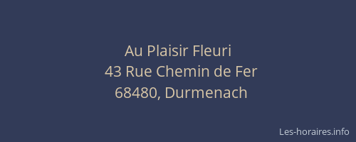 Au Plaisir Fleuri