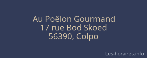 Au Poêlon Gourmand