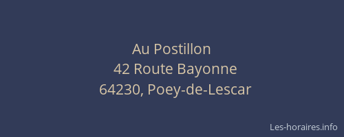 Au Postillon