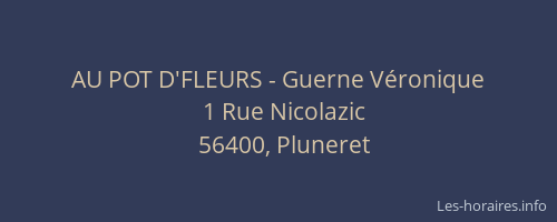 AU POT D'FLEURS - Guerne Véronique