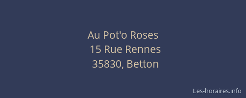 Au Pot'o Roses