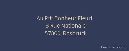Au Ptit Bonheur Fleuri
