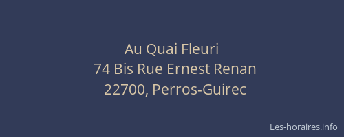 Au Quai Fleuri