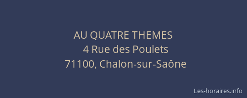 AU QUATRE THEMES