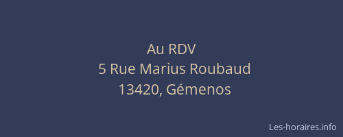 Au RDV
