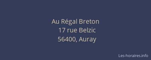 Au R&eacute;gal Breton