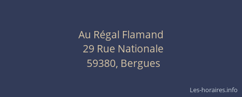 Au Régal Flamand