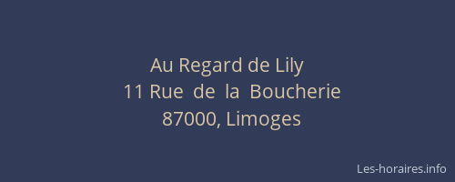 Au Regard de Lily