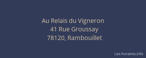 Au Relais du Vigneron