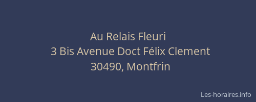 Au Relais Fleuri
