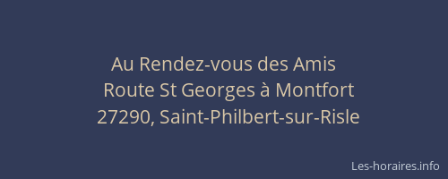 Au Rendez-vous des Amis