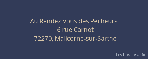 Au Rendez-vous des Pecheurs