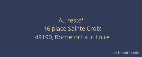 Au resto'
