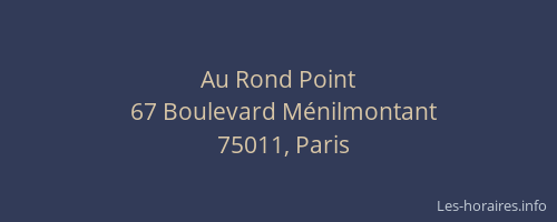 Au Rond Point
